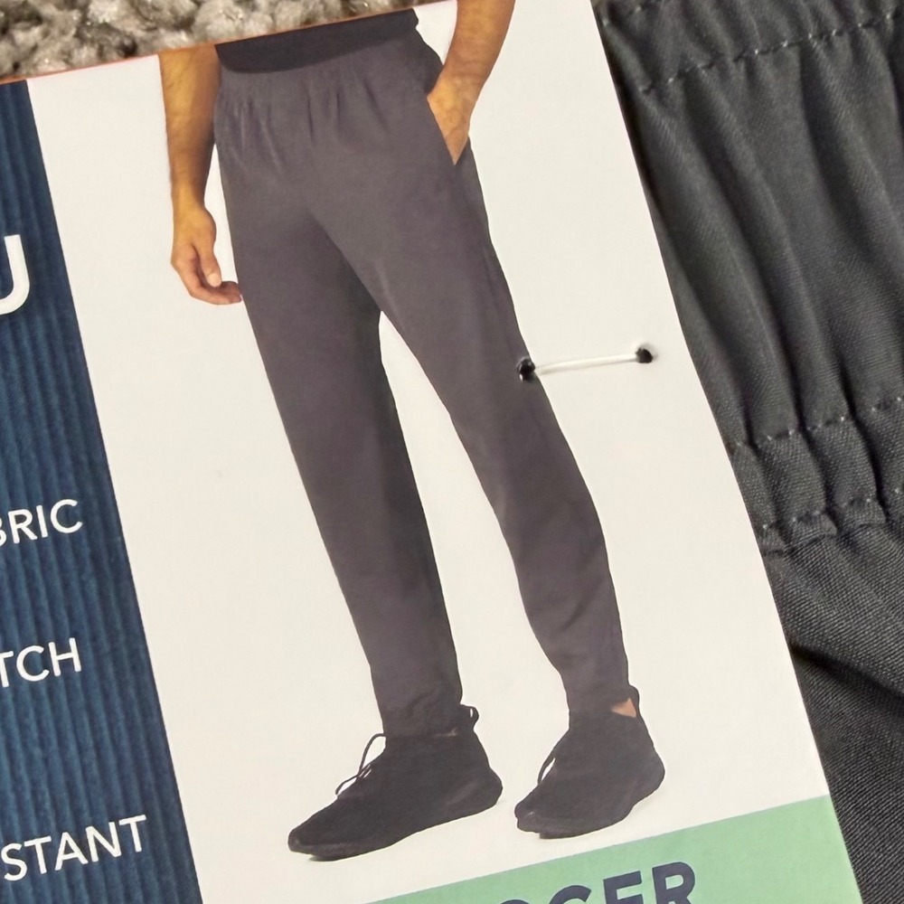 Soybu Mens Woven Jogger Gray 4-Way Stretch Water‎ Resistant Pants XXL 1856578